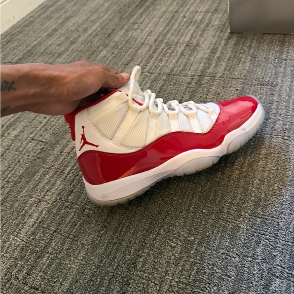 Nike Other - Nike White and Red High-Top Basketball Sneakers
